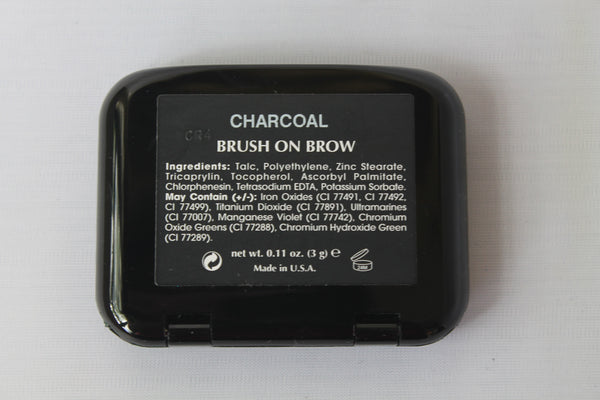 Charcoal Brush On Brow Powder with Mini-Brush.